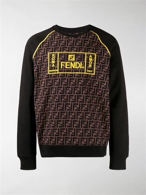 fendi black jaguar sweatshirt barneys|Fendi Sweatshirts .